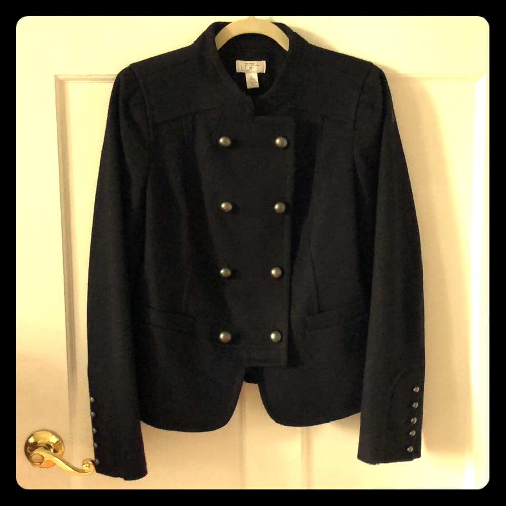 Ann Taylor LOFT Navy Pea Coat